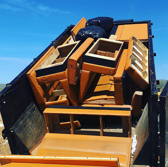 Escalante's Dumpster team at work